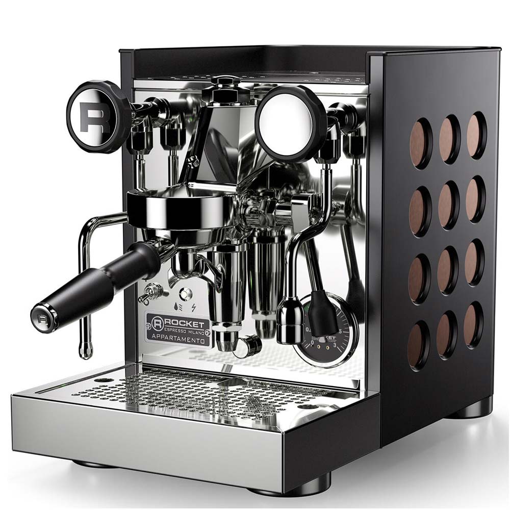 Rocket Appartamento TCA Espressomaschine (Schwarz-Kupfer)