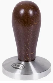 Quick Mill Edelstahltamper Holzgriff Nussbaum 58mm