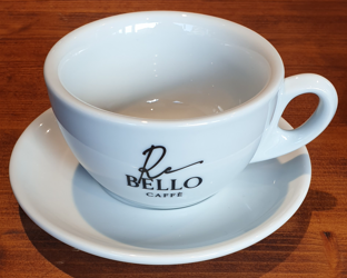 Rebello Caffee Tassen + Teller Keramik gross