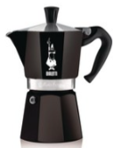 Bialetti Moka Express 3 Tassen in schwarz