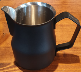 Milchkännchen Joe Frex klein in Schwarz Matt H: 10 cm B: 8 cm ohne Henkel gemessen