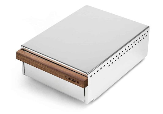 Ausklopfschublade Nuss chrom